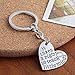 Best Teacher Gift It Takes a Big Heart to Help Shape Little Minds Charm Love Heart Pendant Keychain (B)