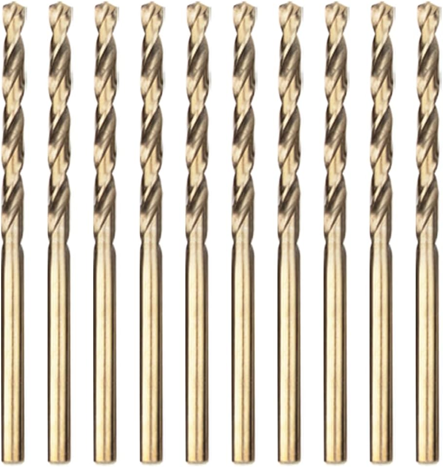 Meccion HSS Cobalt Jobber Drill Bit Set 10pcs 1.5mm DIN 338 Stainless Steel