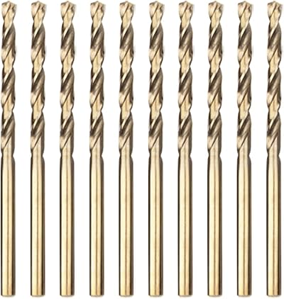 Meccion HSS Cobalt Jobber Drill Bit Set 10pcs 1.5mm DIN 338 Stainless Steel