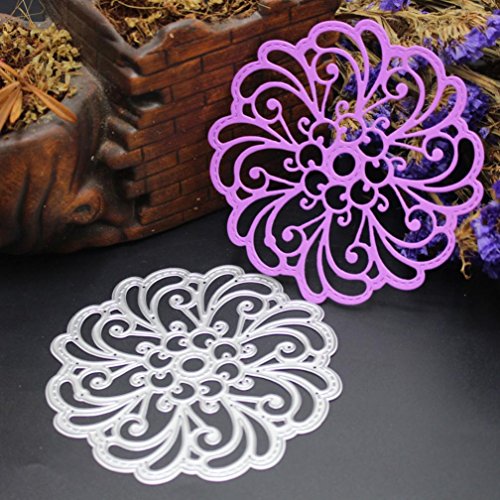 Cutting Dies for Card Making, Staron Metal Cutting Dies Stencil Flower Hearts Happy Birthday Cut Die Template Mould for DIY Scrapbook Embossing Album Paper Card Craft (R)