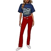 Forever 21 Womens Corduroy Belted Flare Pants