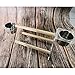 QuTess Bird Tabletop Perch Stand Wooden Pet Grinding Claws Toy Triangular Stand Racks for Small Medium Parrotsthumb 4