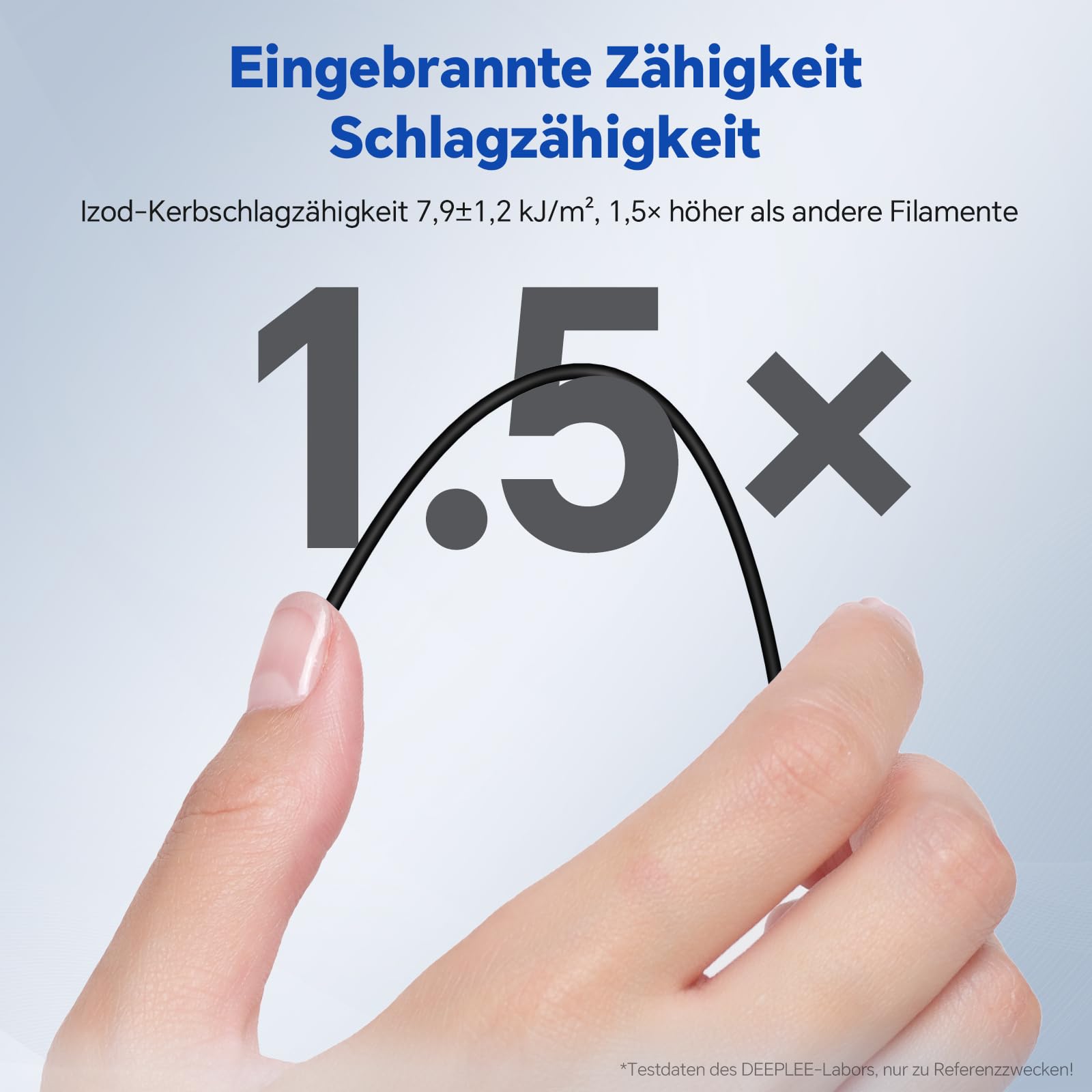 DEEPLEE PLA PRO Filament 1.75mm, Stärkere Zähigkeit 3D Drucker Filament, PLA Filament Maßgenauigkeit ±0.02 mm, Sauber gewickelt, Einfach zu Drucken, Passend für die meisten FDM 3D Drucker, Schwarz 1KG 3