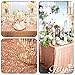 Trlyc Sequin Tablecloth Rectangular Rose Gold Sequin Table Cloth for Wedding-60x105