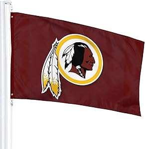 Design Washington Football Single Sided Banner Indoor and Outdoor Sports Flag with Grommets 3x5 Ft &iuml;&frac14;&circ;Washington&iuml;&frac14;&permil;