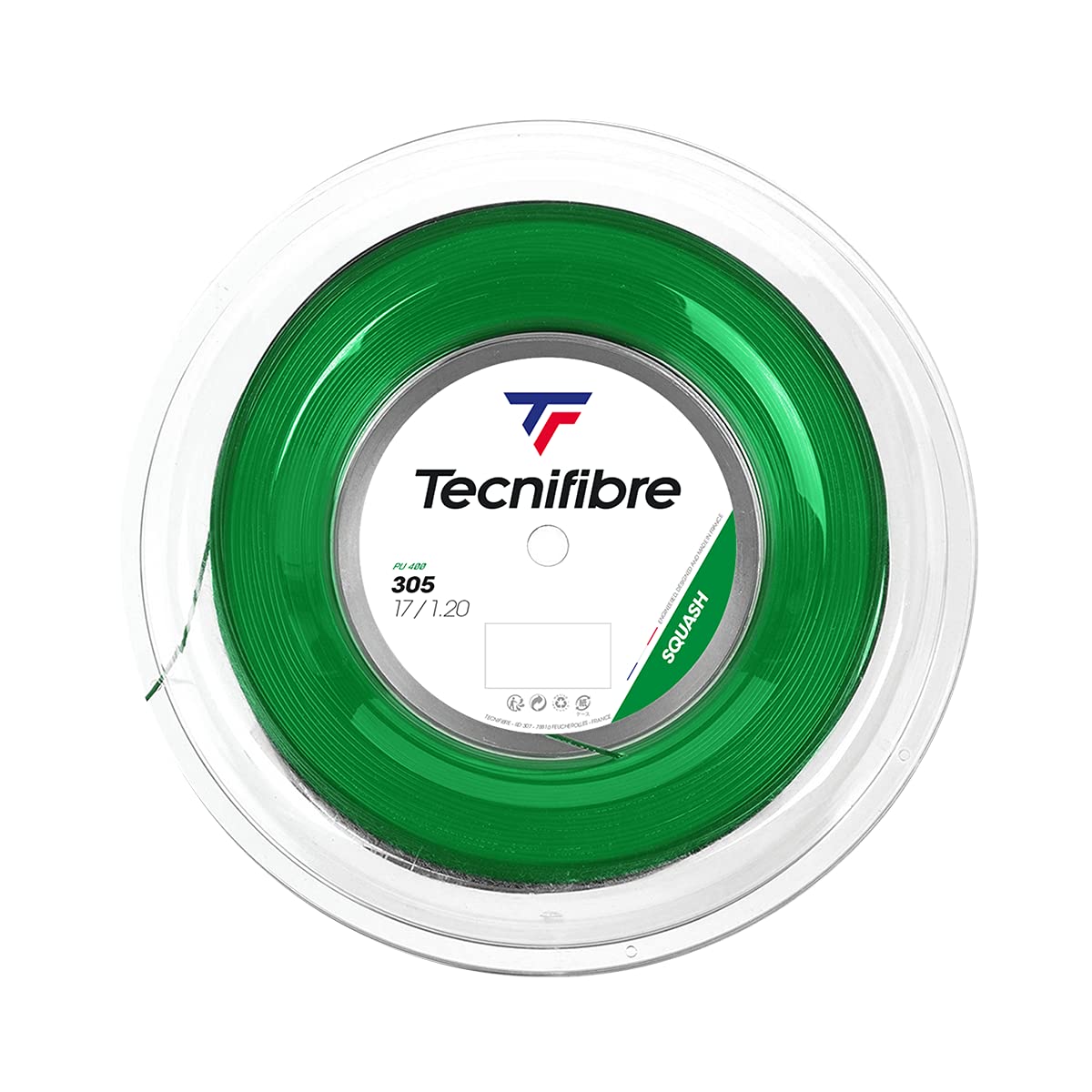 Tecnibre Squash String 305 1.20mm Green - 200m Reel