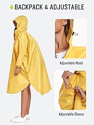 SaphiRose Long Sleeve Rain Jacket Extra Length