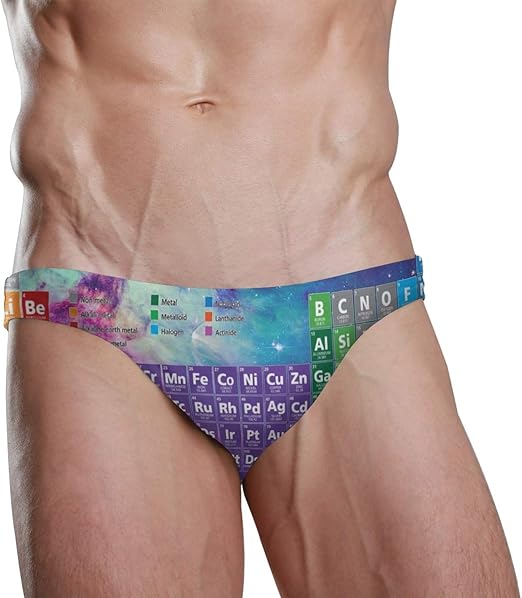 Swim Trunks Men Short Period-Element Triangle Bikini Athletic Swimsuit Beach Board Swimwear 