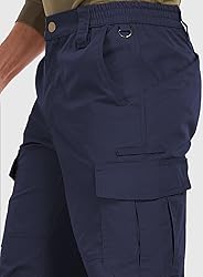 SPOSULEI Men's Cargo Work Pants Waterproof Ripstop