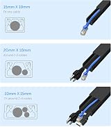 shinfly 4.8m Black Cable Trunking 15x10mm Self Adhesive Kit view 2