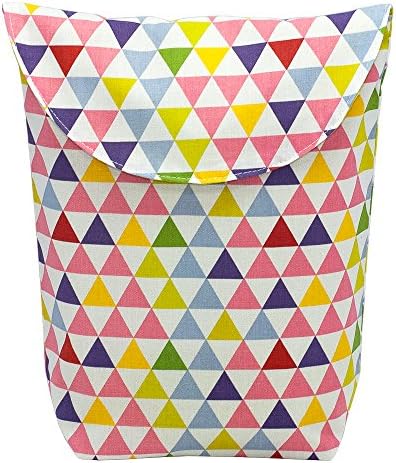 Aryko Baby Pouch for Food, Bottle, Diaper, Toys, and More | Premium Cotton with Inside Waterproof | Designer Collection - Rainbow
