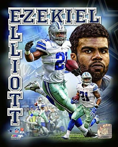 EZEKIEL ELLIOTT-Photo 8 X 10 Glossy NFL Portrait Licensed New In Plastic-Cowboys