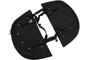 HDBUBALUS Soft Lowers Chaps Leg Warmer Bag Fit for Harley Softail Slim Fat Boy FL 1965-2017