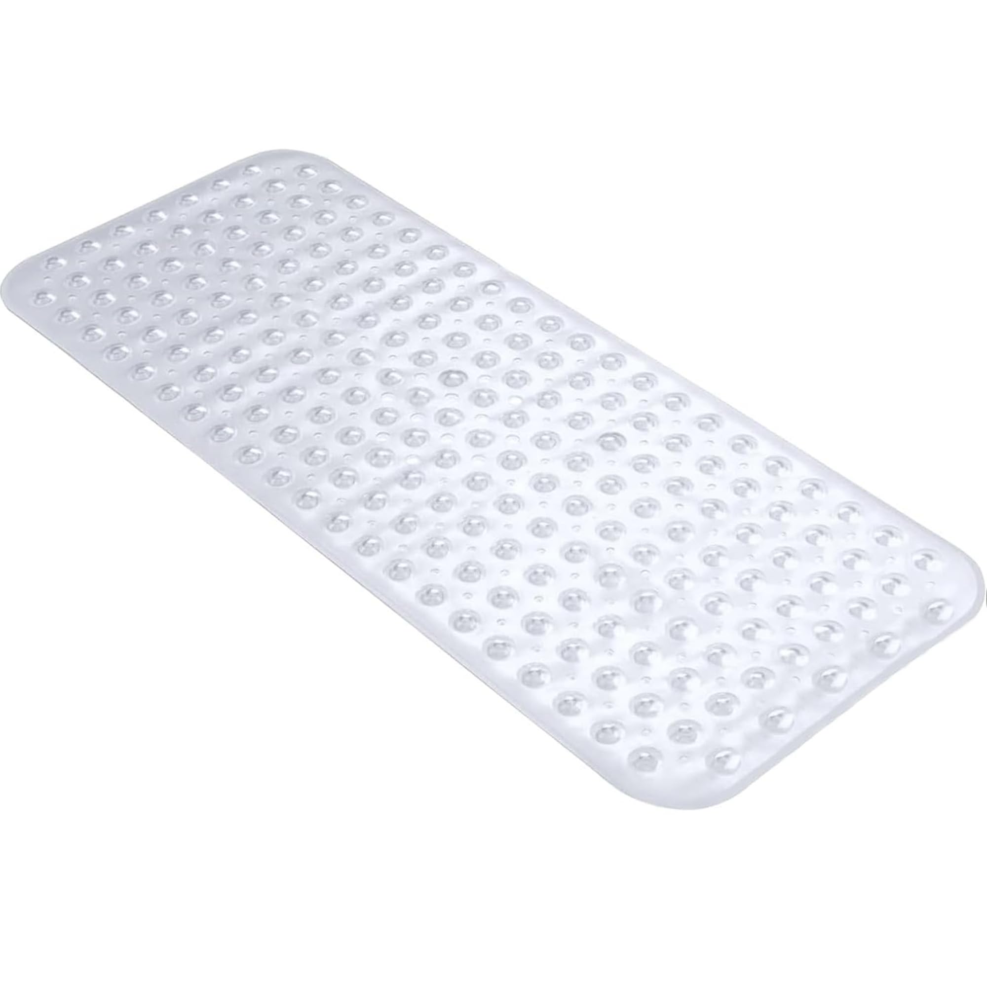 BedLooms Shower Mat Non Slip Anti Mould – Clear 70x38 cm Bath Mat for Bathroom & Bathtub with Strong Suction Cups Grip Bath Mats Easy Drain & Machine Washable Mat