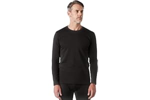 LAPASA Men's Thermal Underwear Top Crewneck Long Sleeve Shirt Base Layer Lightweight Midweight Heavyweight Winter M09/M26/M55
