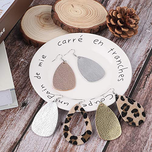 5 SGHUO+Leather+Earring+Earrings+Supplies