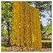 R and D Handicrafts Marigold Garland Artificial Flowers -Fake Flower Decoration for Indian Weddings, Diwali, Cinco de Mayo, Dia de los Muertos, Housewarming and Baby Shower - 4.5Ft, 5 Strands - Yellow
