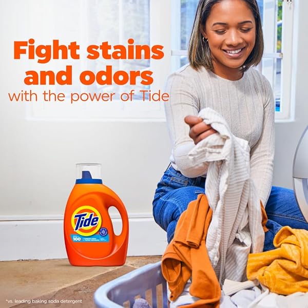 TIDE LIQUID LAUNDRY DETERGENT, CLEAN BREEZE SCENT, 80 FL OZ, 64 LOADS, BOOSTED CLEAN EVEN IN COLD WATER WITH CONCENTRATED WASHING SOAP