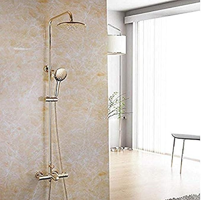 ttymei Grifo de baño Sistema de grifo de ducha termostático de latón