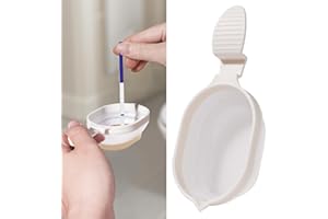 Ihaapsi Collapsible Pee Cup with Test Rest – for Women’s Ovulation & Pregnancy Tests Reusable Foldable Urine Collection Cup with Non-Slip Handle – for Home Fertility Testing (White)