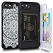 TORU CX PRO Compatible with iPhone SE 2020/iPhone 8/iPhone 7 Case - Protective Dual Layer Wallet with Hidden Card Holder + ID Card Slot Hard Cover & Mirror - Dreamcatcher