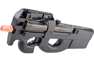 Evike Airsoft - Softair FN Licensed P90 Full Size Low Power Airsoft Electric SMG (Color: Black)
