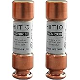 HIITIO 250Vac/150Vdc 30A Time Delay Fuse, RK5 Cartridge Fuse,Class R, Fusetron Dual Element Time-Delay Current Limiting Class UL Listed (Pack of 2)
