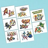 Amscan Power Rangers Dino Charge Temporary Tattoo, Multi