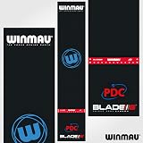 WINMAU Pro Zone Precision PVC Darts Mat with Integrated Raised Oche Line view 6