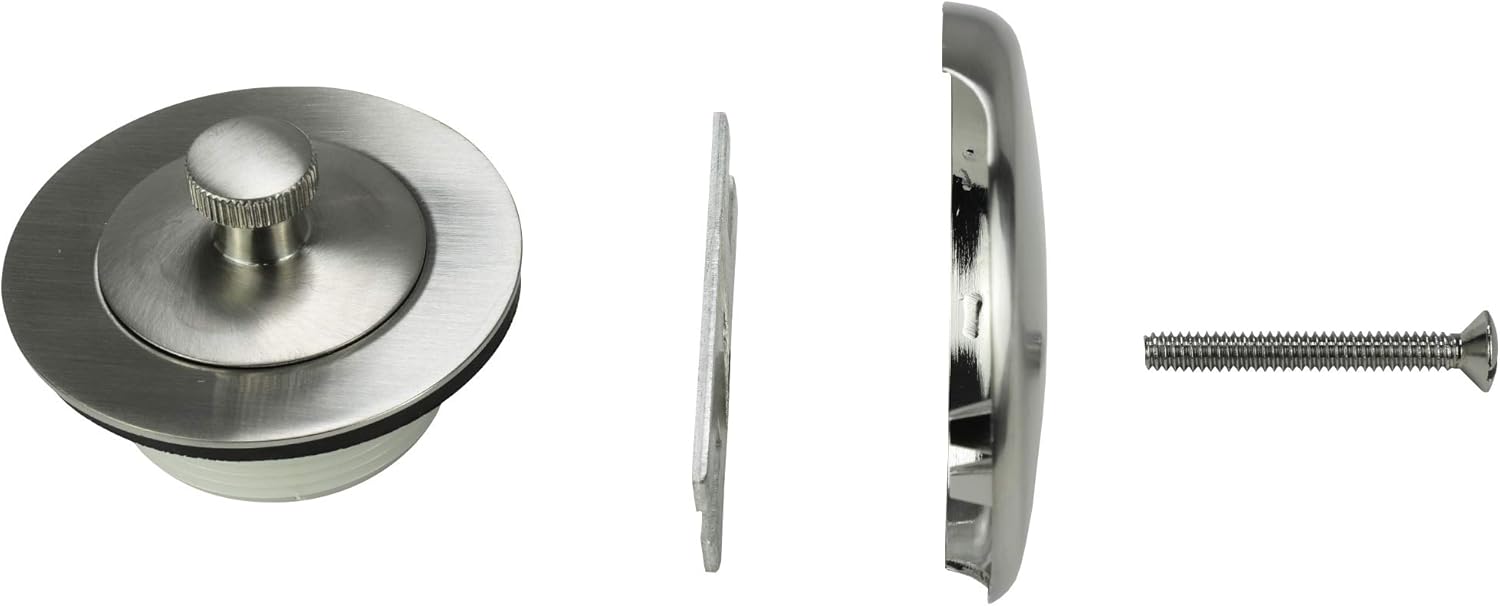 Danco, Brushed Nickel, Universal Lift and Turn Bath Drain Trim Kit with Overflow, 89239, 1-Pack: Home Improvement