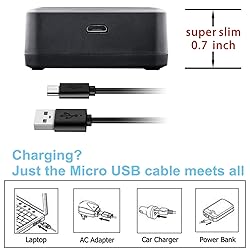 Kastar 4-Pack BP-511A Battery and LED2 USB Charger