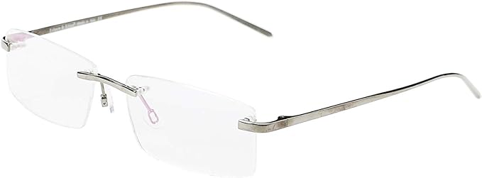 rimless eyeglass frames titanium