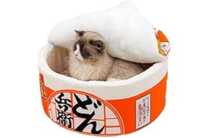 Linghe Cat House for Indoor Cats, Foldable Cat Bed with Washable Top, Detachable Multifunctional Soft Pet Sofa Bed Suitable f