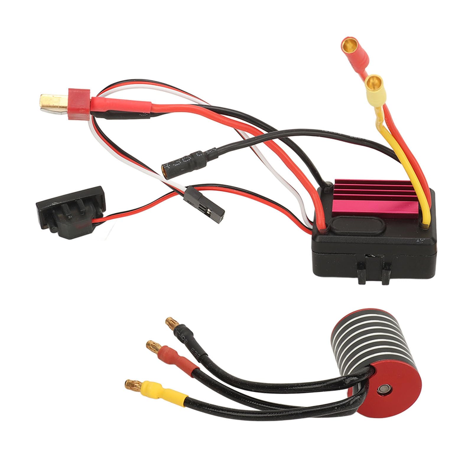 VGEBY RC Brushless Motor ESC, 2430 Brushless Motor 35A ESC Combo Set Powerful Brushless Motor ESC for 1/16 1/18 Remote Control Car (5800KV)