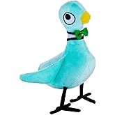 Don't Let The Pigeon Drive The Bus Plush for Mo Willems Pigeon Books Series Pigeon Stuffed Animal, Book Characters Plush Gifts for Kids(Light Blue)