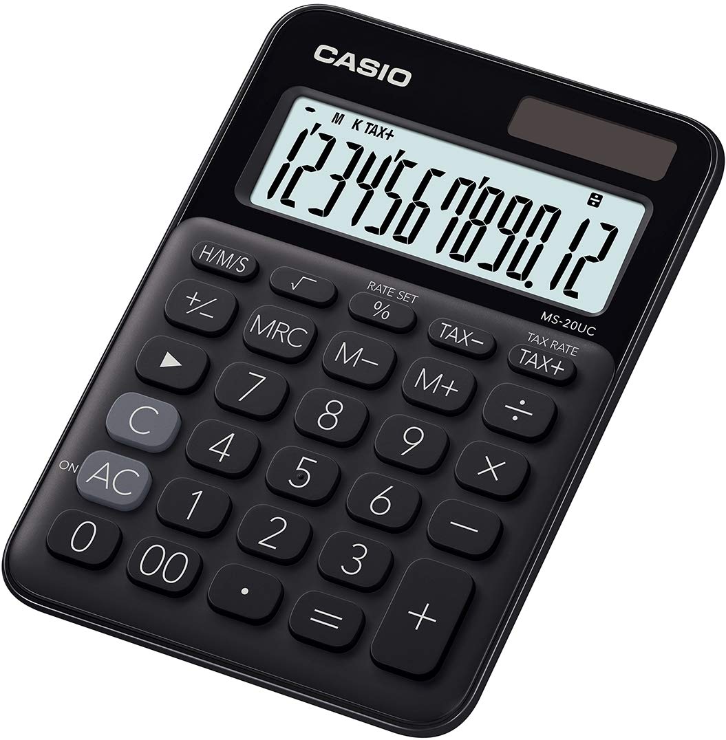Casio MS 20 UC Desktop Calculator Black