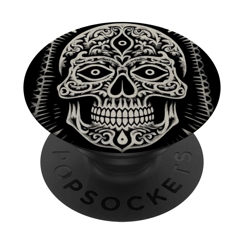Decorative Skull With 3rd Eye PopSockets Swappable PopGrip