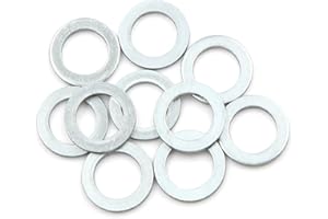 A ABSOPRO 10pcs Engine Oil Crush Washers Drain Plug Gaskets 12mm ID. 19.7mm OD. for Car Item Replacement
