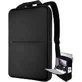 ZINZ Slim &amp; Expandable Laptop Backpack 17 inch,Black | Fits 17 17.3 inch Computer Notebooks, Water-Resistant Daypack for Travel or Business, Bookpack for Man and Women