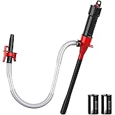 SEDY Electric Hand Pump, Portable Battery Powered Transfer Pump, Multi-Use Siphon Liquid Extractor for Gasoline, Diesel, Fuel