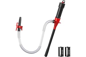 SEDY Electric Hand Pump, Portable Battery Powered Transfer Pump, Multi-Use Siphon Liquid Extractor for Gasoline, Diesel, Fuel, and Water Transfer