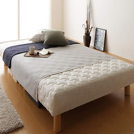 Amazon 組立設置サービス付き 国産 分割型 ポケットコイル 脚付きマットレスベッド 通常丈 セミシングル 脚7cm 脚付きマットレス オンライン通販