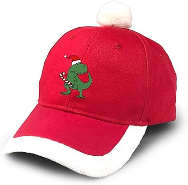 Funny T Rex Dinosaur In Santa Hat Christmas Cartoon Christmas Hat Santa Baseball Cap Snapback Hats Red At Amazon Men S Clothing Store