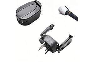 RyanDesign Premium Foldable Golf Ball Picker Upper - Putter Grip Mounted Retriever with Screw Attachment (2-Pack) - Eliminates Bending, Durable Synthetic Material, Travel-Ready