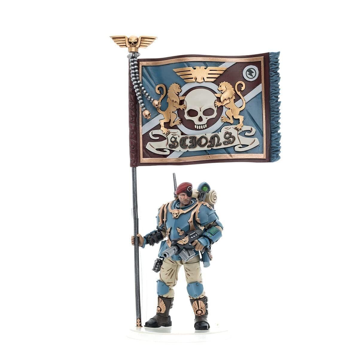 Bloomage Joytoy Tech - WH 40K - Astra Militarum Tempestus Sci Com Banner Bearer 1/18 Af