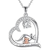 Hancock Animal Necklace Sterling Silver Mother Daughter Pendant Jewelry Gifts for Women