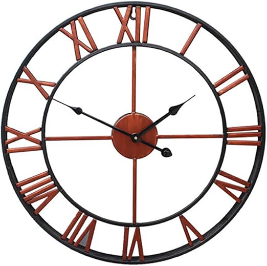 bayrick Large Outdoor Garden Wall Clock Big Roman Numerals Giant Open