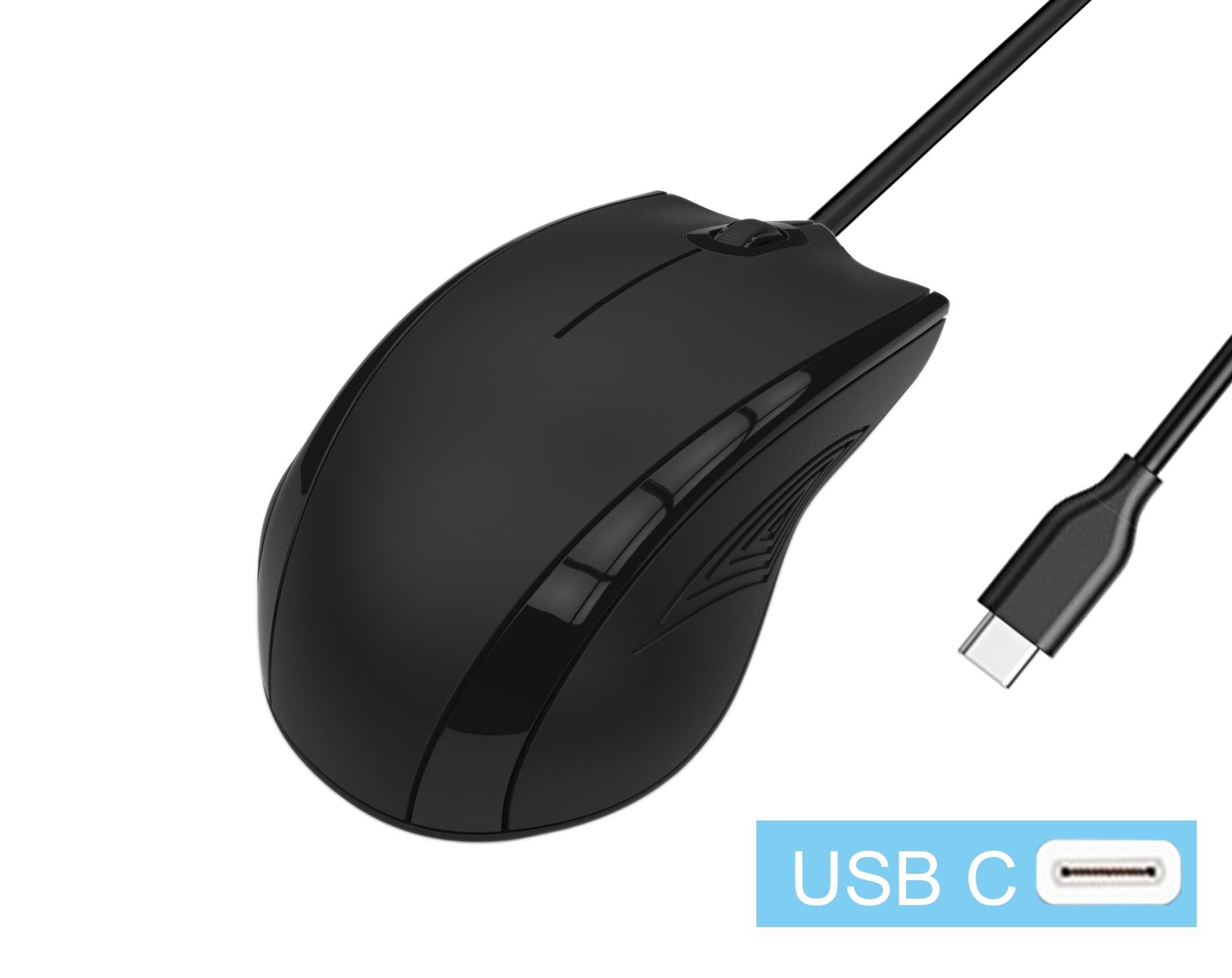 USB C Mouse, INNOMAX MacBook USB C Wired Mouse, MacBook Wired Mouse, Mouse for New MacBook Pro 2016 /2017,MacBook 13\