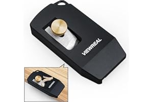 ViewReal Adjustable Edge Banding Trimmer with High-Speed Steel Blade,Durable Aluminum Alloy Hand Planer for PVC, ABS, Melamine, Wood Veneer – Compact Woodworking Tool with Brass Nut