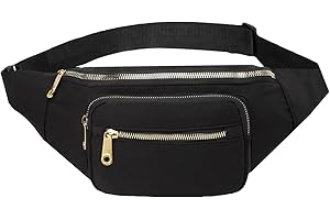 EVANCARY Fanny Packs for Women, Fashion Waist Pack Fanny Pack with Adjustable Strap for Travel Sports Running